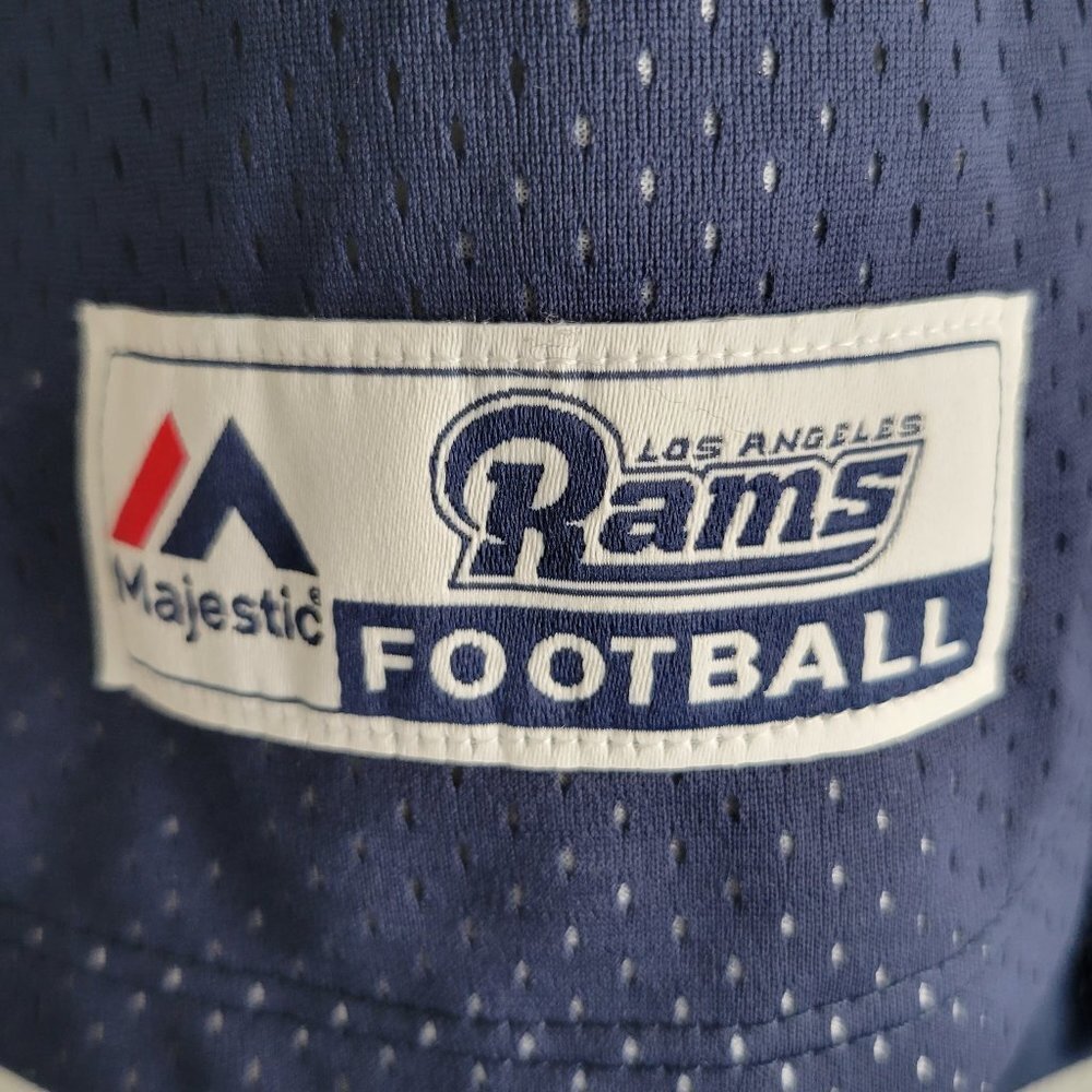 Majestic Women's NFL Draft Me Lace-Up Short-Sleeved Top – Los Angeles Rams - Picture 6 of 9